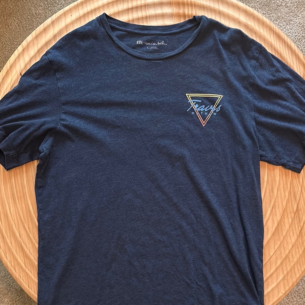 Travis Mathew Blue Short Sleeve Tee Size L